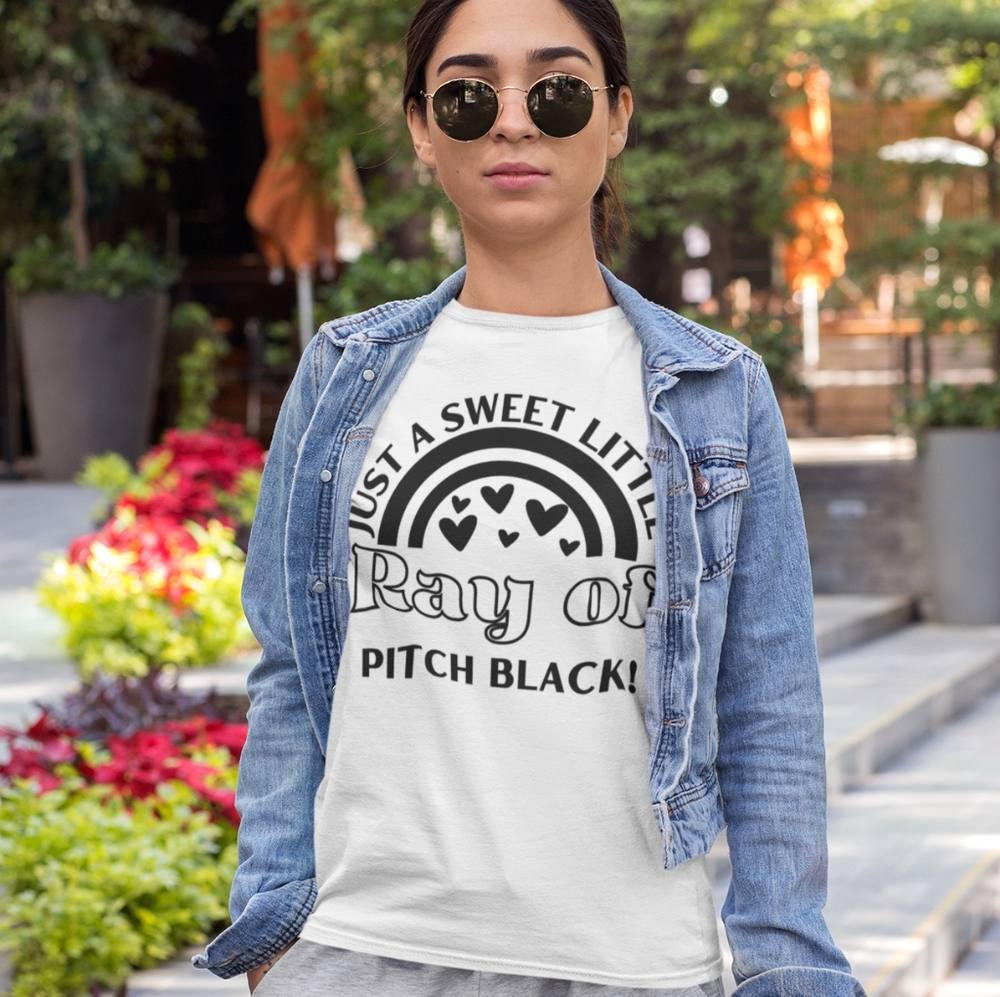 Just a sweet little ray of pitch black- graphic shirt